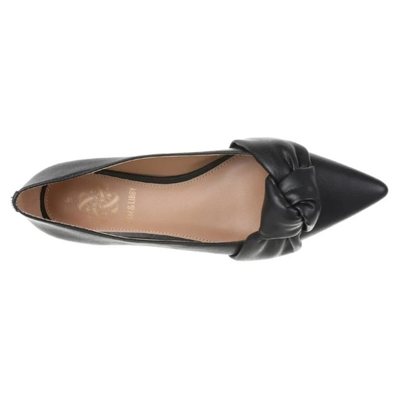 New with tags - SAM & LIBBY - LAUREEN KNOTTED FLAT IN BLACK. Size 8.5 - Picture 2 of 10